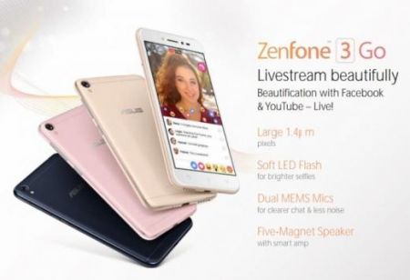 Опубликована информация о смартфоне Asus Zenfone 3 Go
