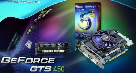 Sparkle представила версию GeForce GTS 450 с нереференсным кулером