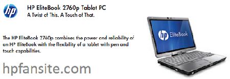   HP EliteBook 2560p   2760p    