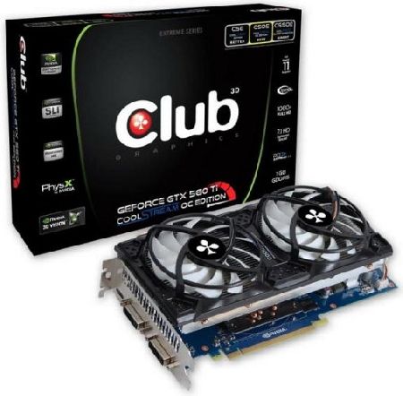  Club 3D GeForce GTX 560 Ti CoolStream OC Edition      