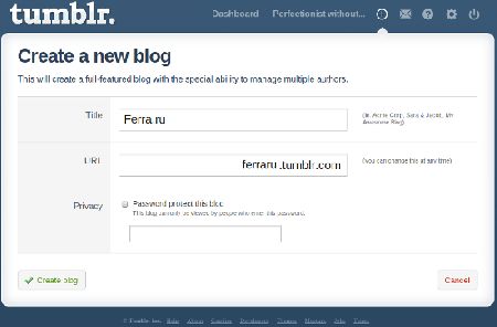  : Tumblr -  Wordpress   Web 2.0