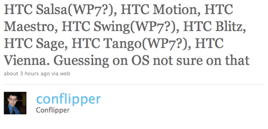 HTC Salsa, Swing  Tango -    Windows Phone 7?
