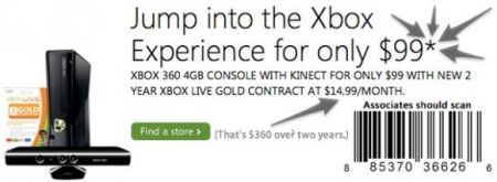  Microsoft Xbox 360 + Kinect     , 