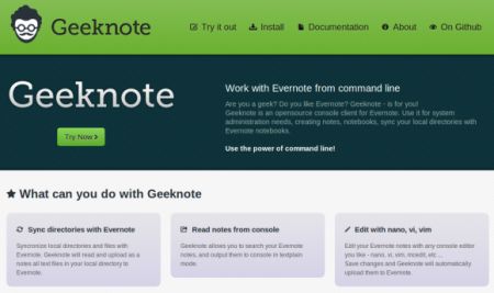  : Geeknote - Evernote-    