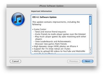 iOS 4.1   