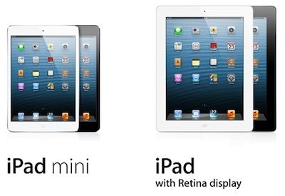       iPad mini  iPad 4