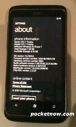 Windows Phone 7  HTC 7 Trophy - 1    3,8- 