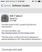 iOS 7 beta 3   